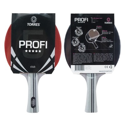 Ракетка для настольного тенниса TORRES Profi 5*, арт.TT0009 Ракетка для настольного тенниса TORRES Profi 5*, арт.TT0009