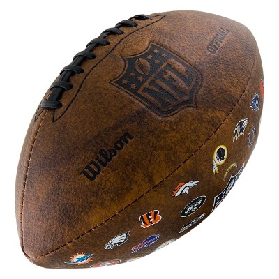 Мяч для американского футбола Wilson NFL 32 Team Logo WTF1758XBNF32 Мяч для американского футбола Wilson NFL 32 Team Logo WTF1758XBNF32