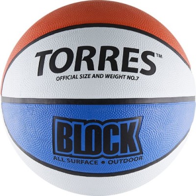 Мяч баскетбольный Torres Block (№7) B00077 Мяч баскетбольный Torres Block (№7) B00077