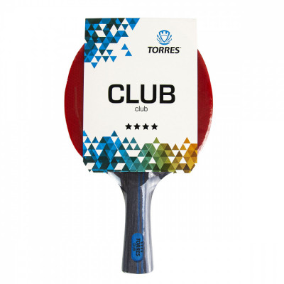Ракетка для настольного тенниса TORRES Club 4*, арт.TT21008
