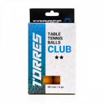 Мяч для настольного тенниса TORRES Club 2*, арт.TT23013 (упак. 6 шт.) Мяч для настольного тенниса TORRES Club 2*, арт.TT23013 (упак. 6 шт.)