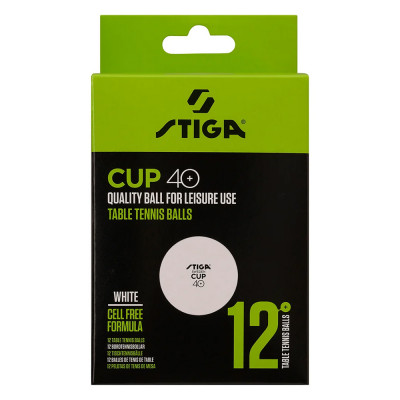Мяч для настольного тенниса Stiga Cup ABS, арт.1110-2510-12 (упак. 12 шт.)