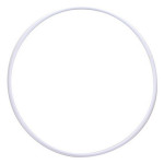 Обруч гимнастический "ЭНСО" пластиковый белый, под обмотку, d 900 мм, арт.MR-OPl900