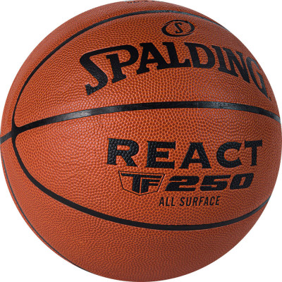 Мяч баскетбольный Spalding React TF-250 (№7) FIBA Approved 76-967Z