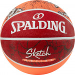 Мяч баскетбольный Spalding Sketch Drible (№7) 84-381z