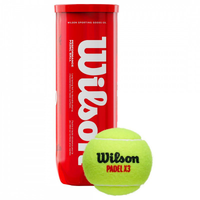 Мячи для падела Wilson Padel X3 Yellow, арт.WR8900801001 (упак.3шт.)